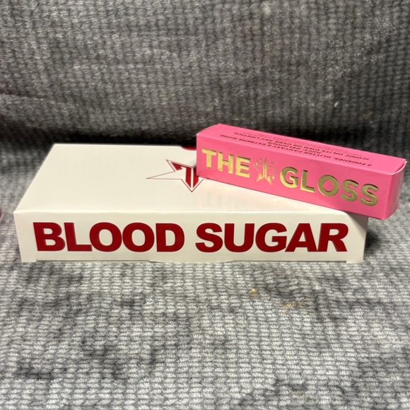 Jeffree Star Blood Sugar Eyeshadow Palette and The Gloss Lip Gloss